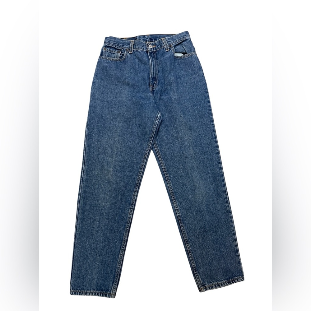 Vintage Levi’s 550 Relaxed Fit Tapered Leg Blue Denim Mom 90’s Jeans size 10S